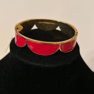 Kate Spade Red Scalloped Bracelet